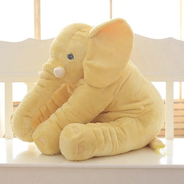 Cuddly elephant plush cushion for children's room