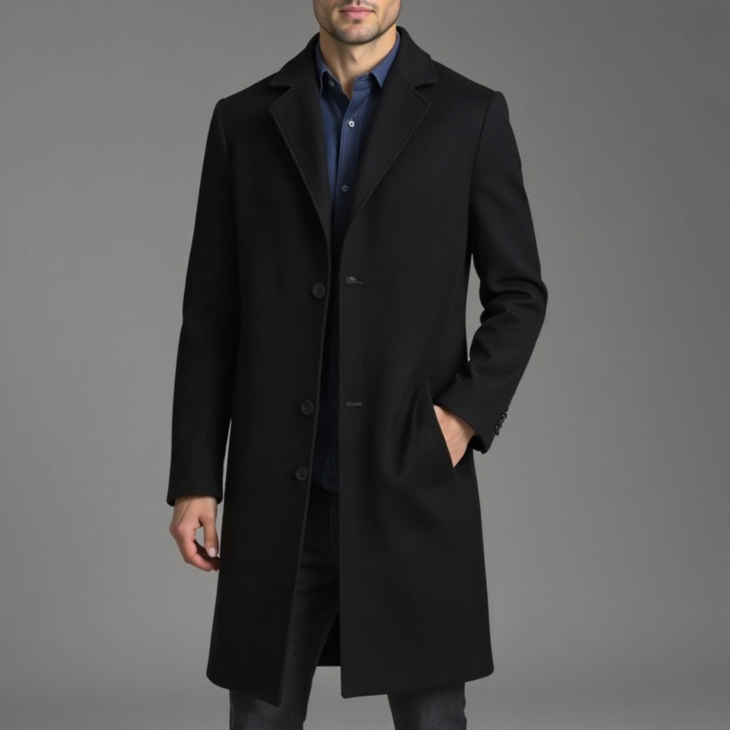 Men's Slim Fit Trench Coat for Winter