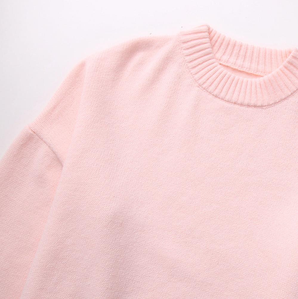 Women's Oversized Sweater in Pink with Soft Texture