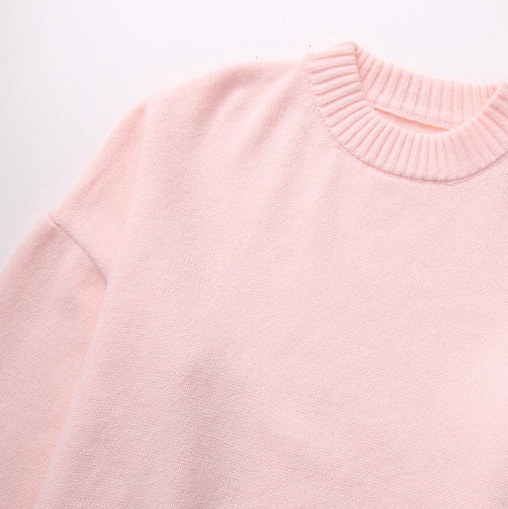 Women's Oversized Sweater in Pink with Soft Texture