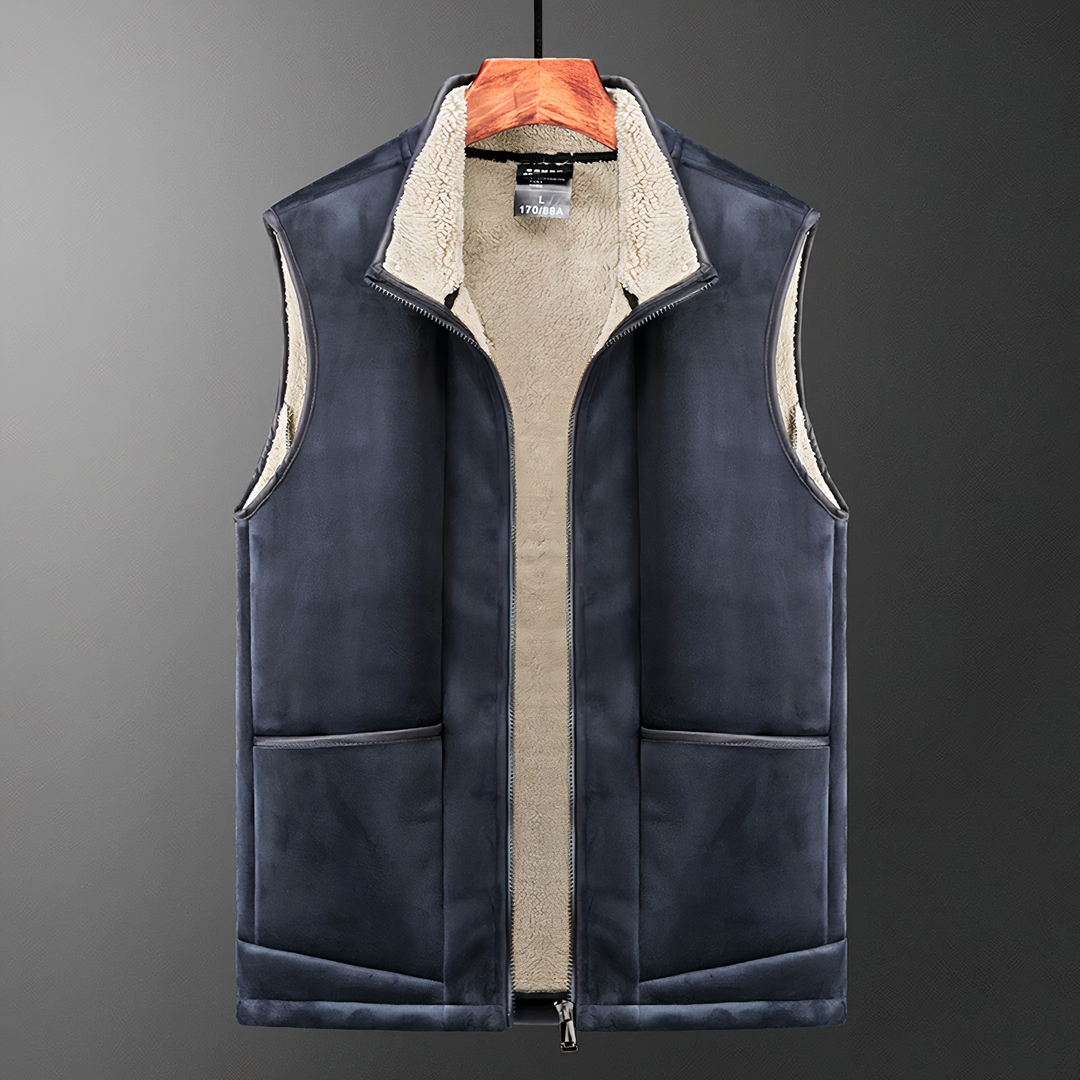 Men's Cashmere Vest with Classic Design 