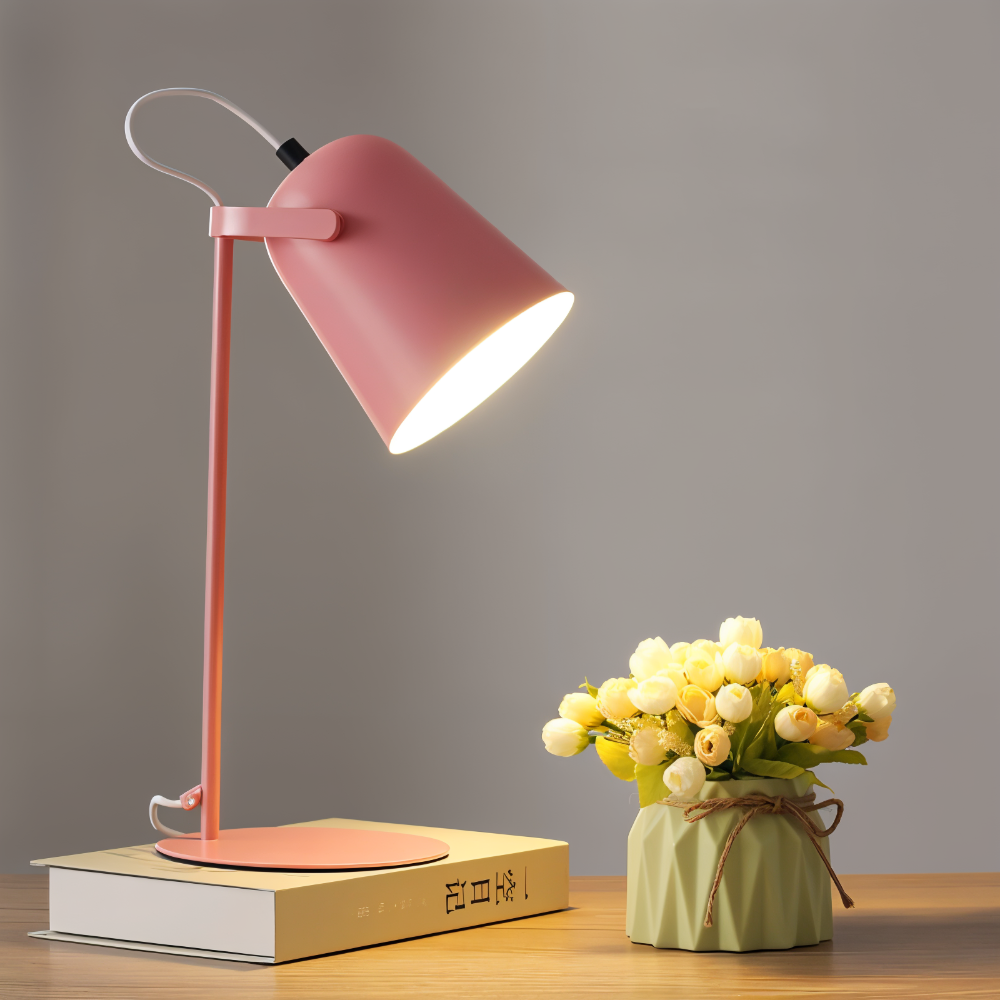 Rotating LED table lamp in a modern design