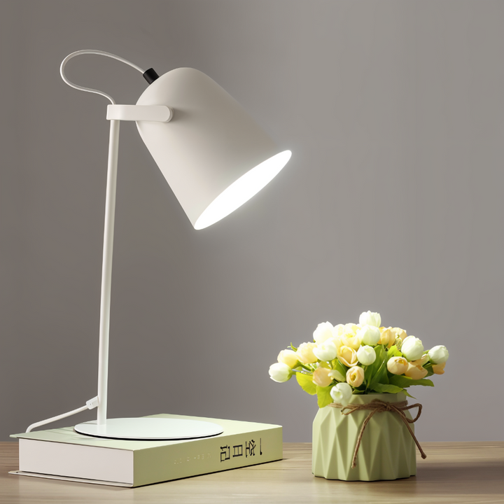 Rotating LED table lamp in a modern design