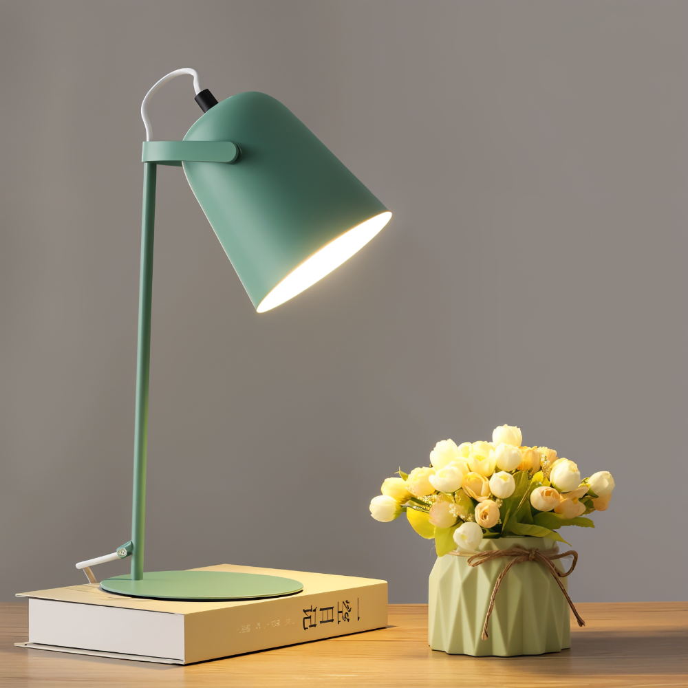 Rotating LED table lamp in a modern design