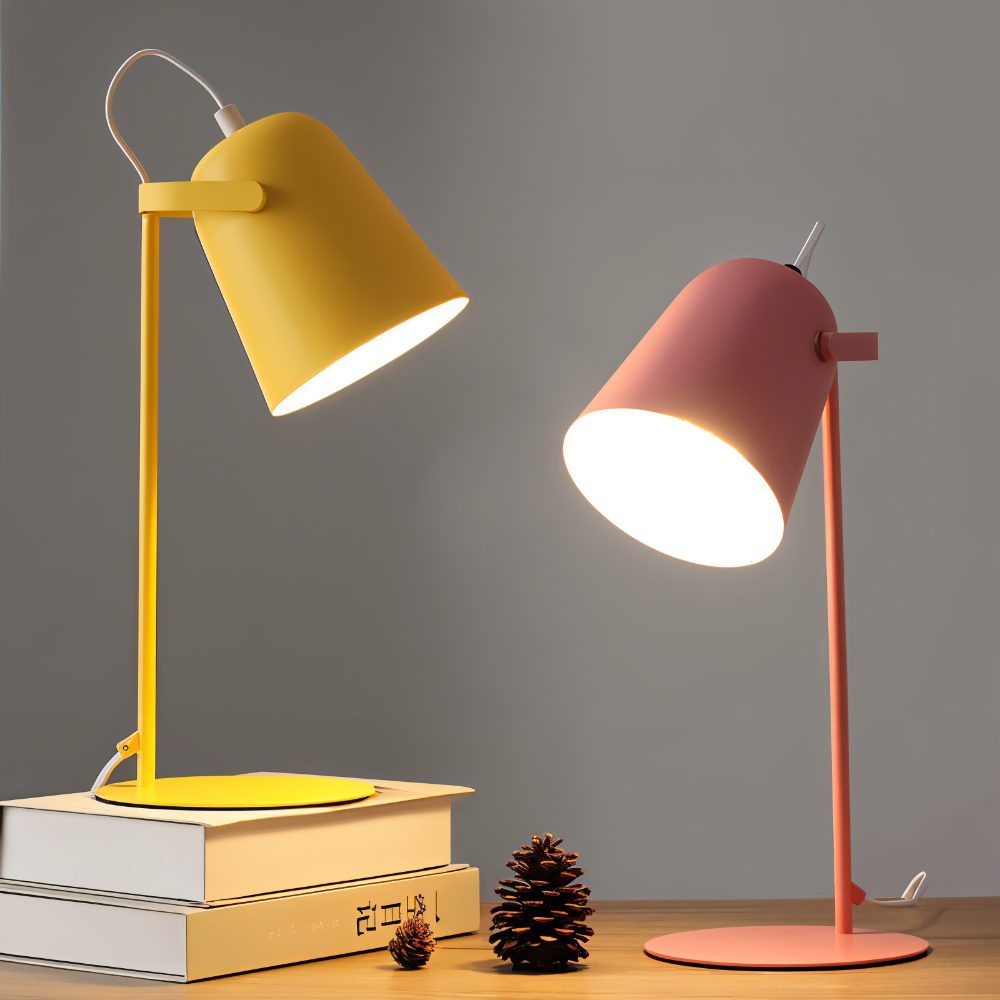 Rotating LED table lamp in a modern design
