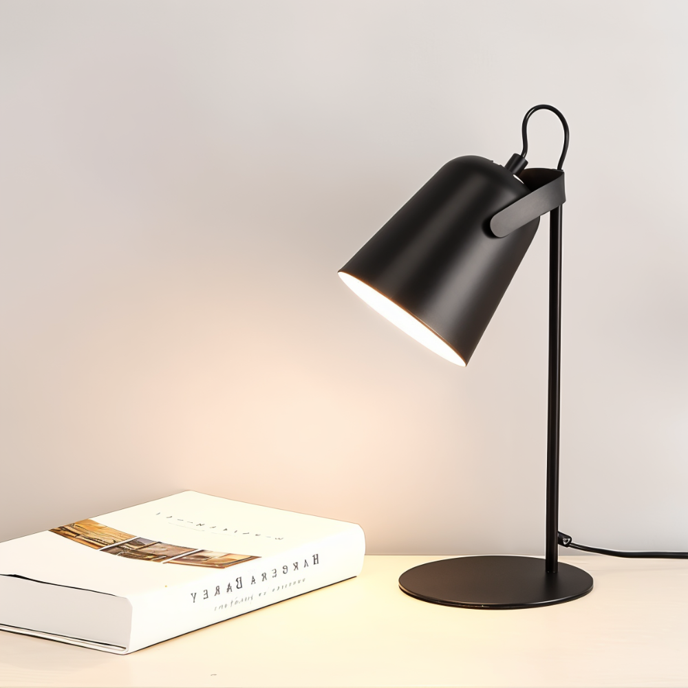 Rotating LED table lamp in a modern design