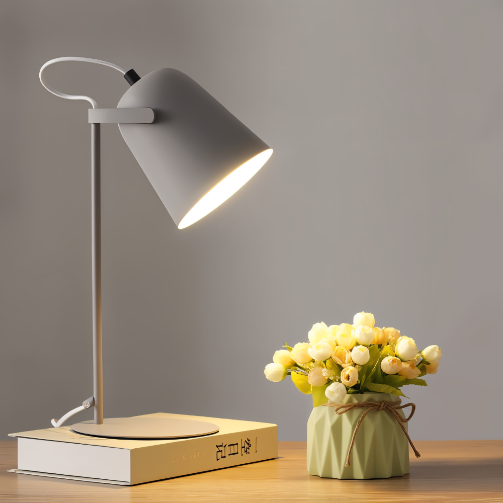 Rotating LED table lamp in a modern design