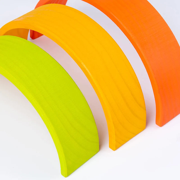Montessori Wooden Rainbow Stacking Toy for Toddlers