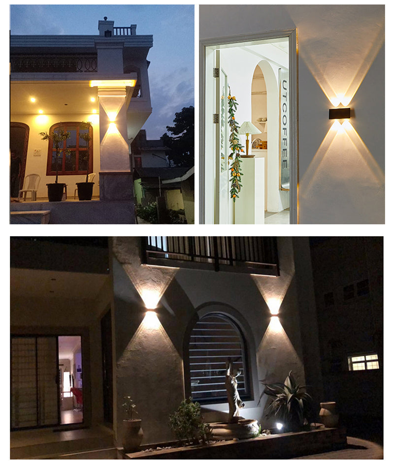 Elegant modern solar wall light for stylish outdoor areas