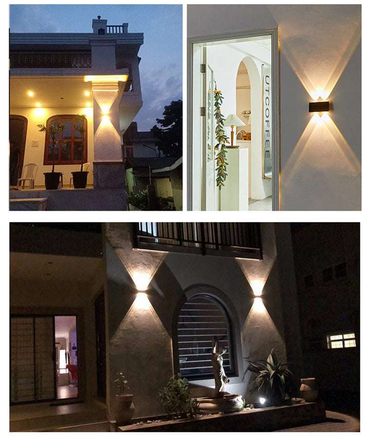 Elegant modern solar wall light for stylish outdoor areas