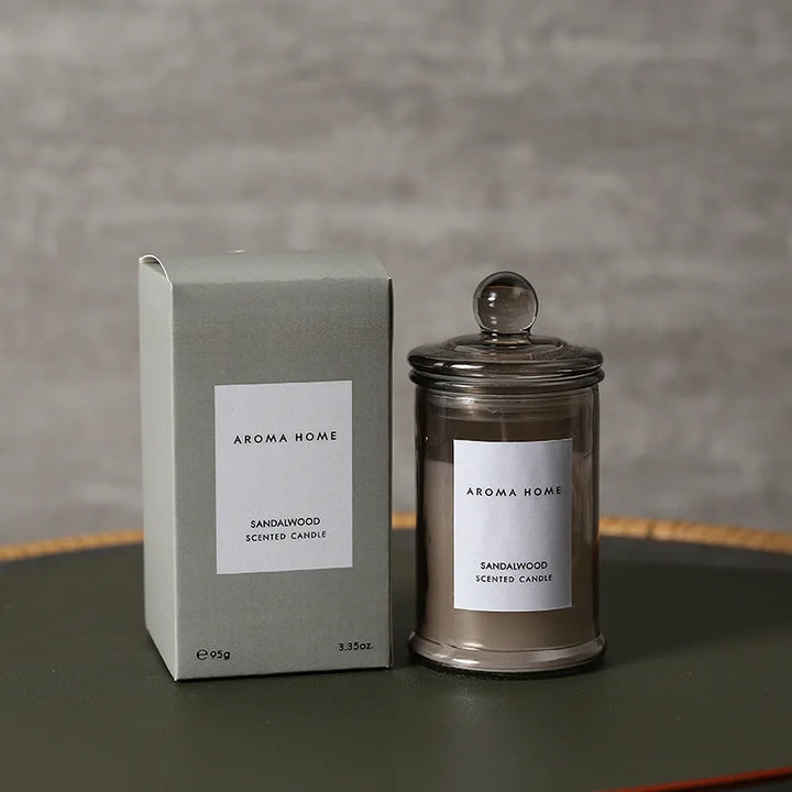 Sojawachs-Kerze im Glas für Wohnzimmer und Schlafzimmer