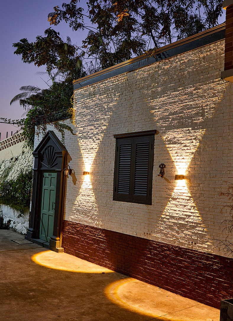 Elegant modern solar wall light for stylish outdoor areas