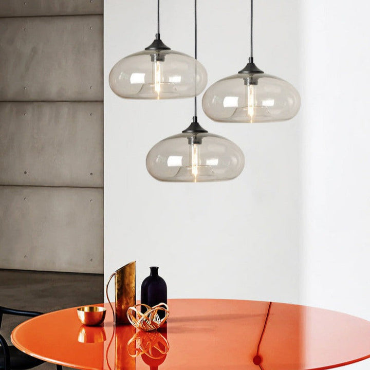 Glass pendant light – modern, colorful &amp; in Art Deco style