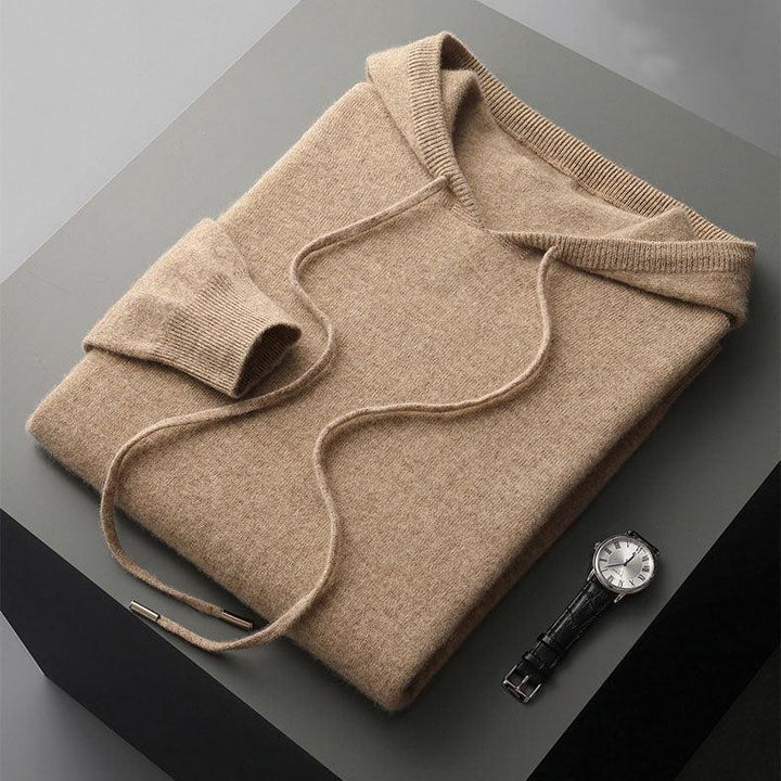 Men's Merino Wool Hoodie with a Modern Cut