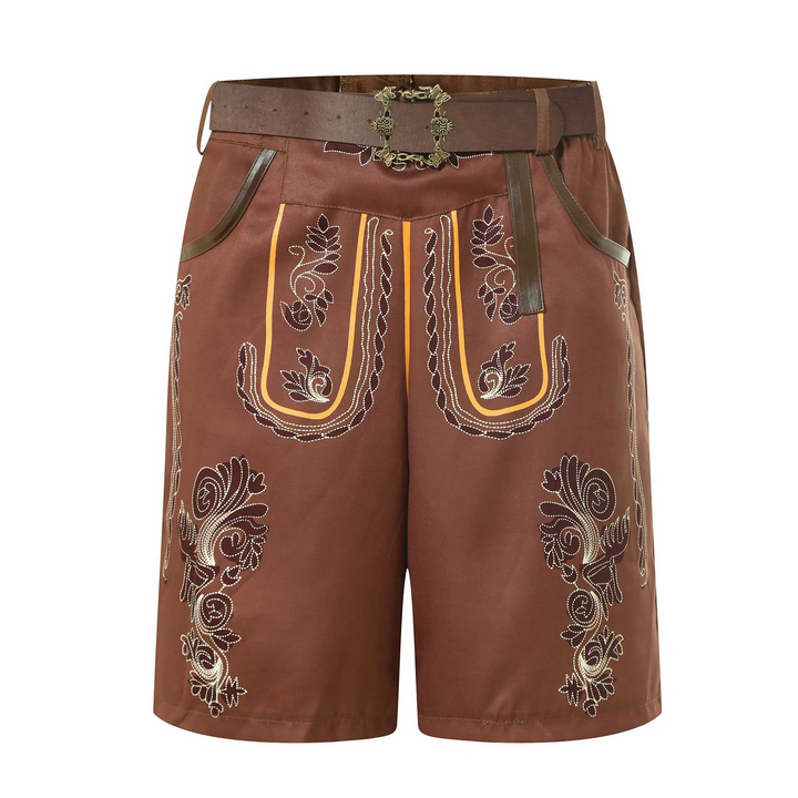 Men's traditional shorts with embroidered design