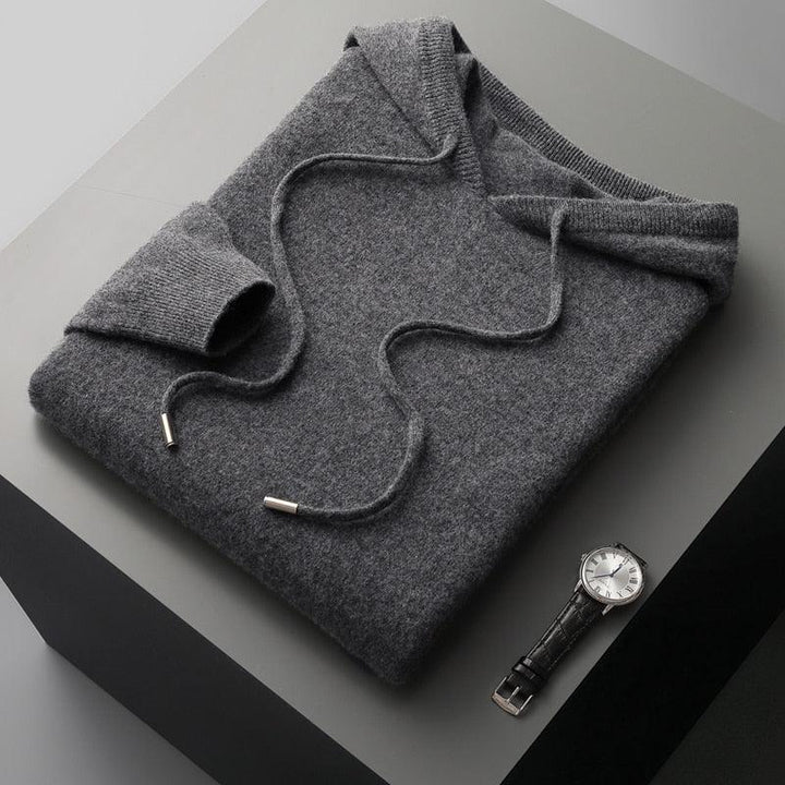 Men's Merino Wool Hoodie with a Modern Cut