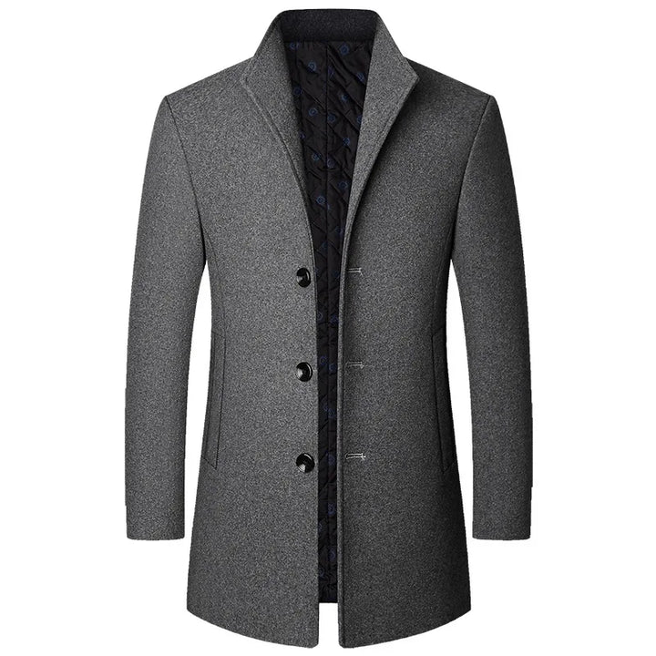 Men's single-breasted quilted coat 