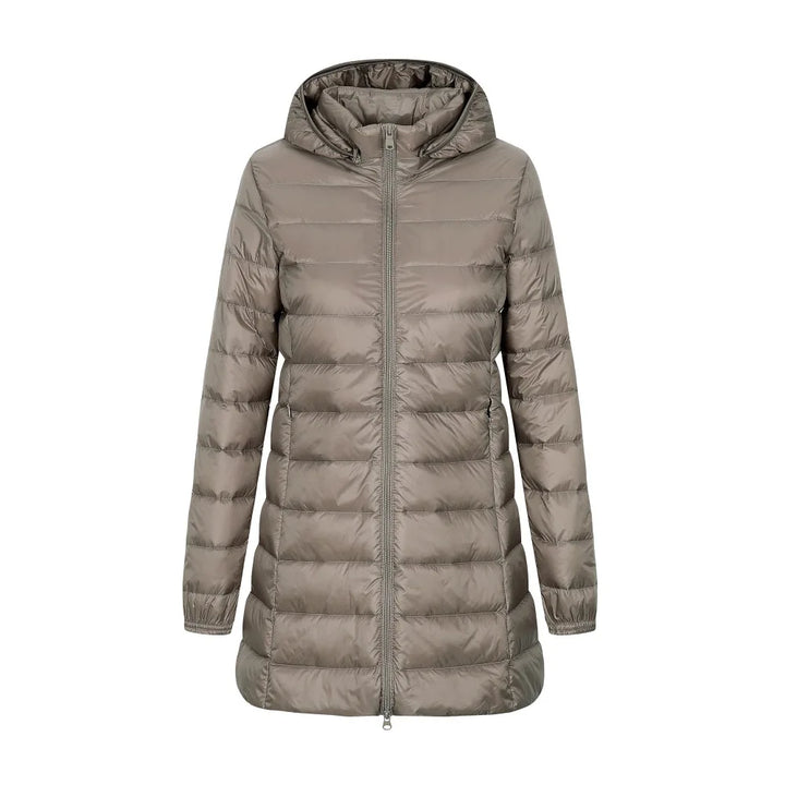 Women's Winter Down Jacket Long with Hood