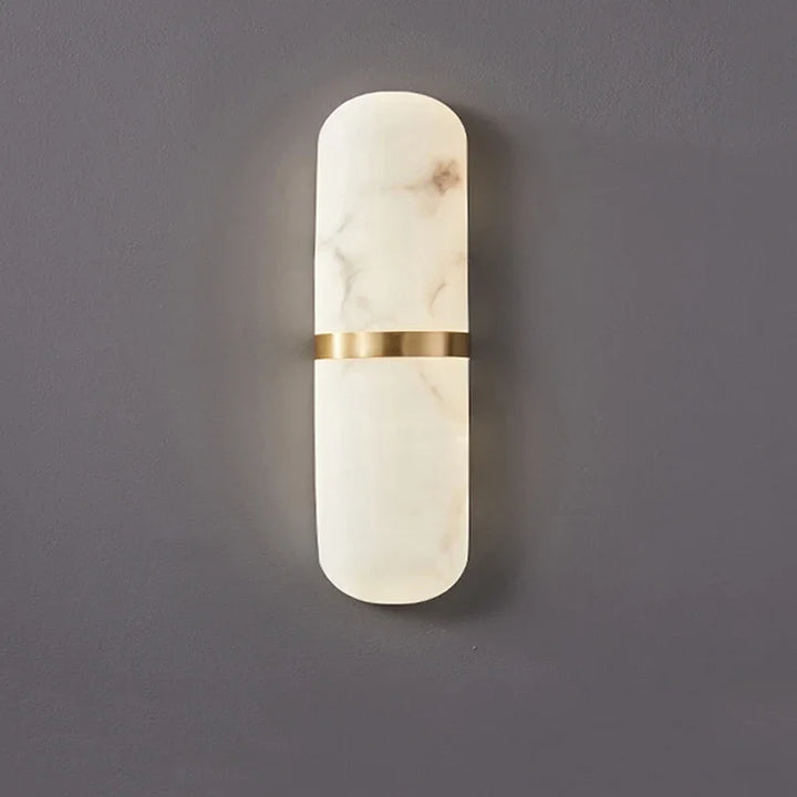 Scandinavian modern LED wall light with stone look for living room