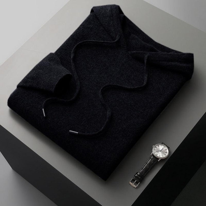 Men's Merino Wool Hoodie with a Modern Cut