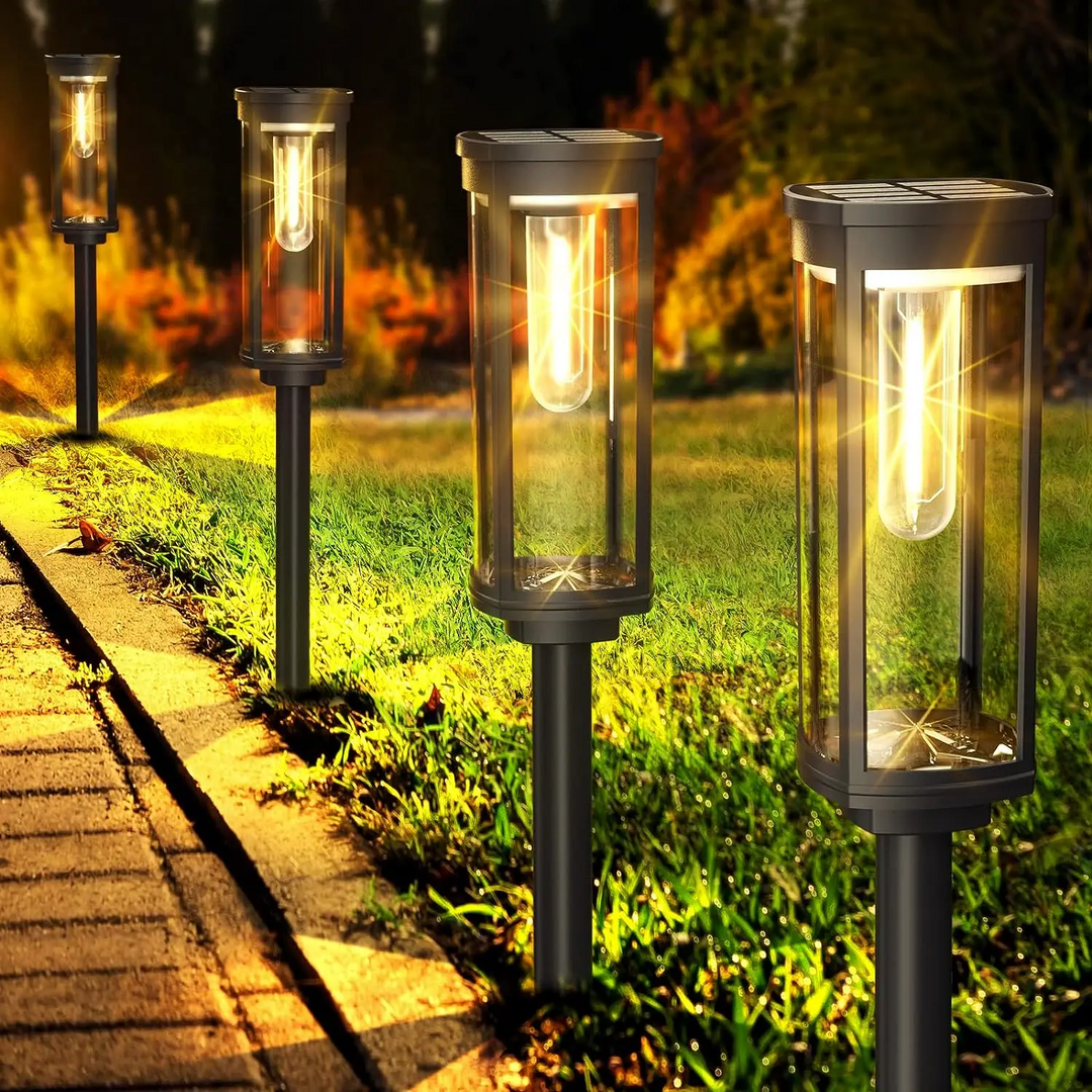 Weatherproof solar lantern for garden and terrace 