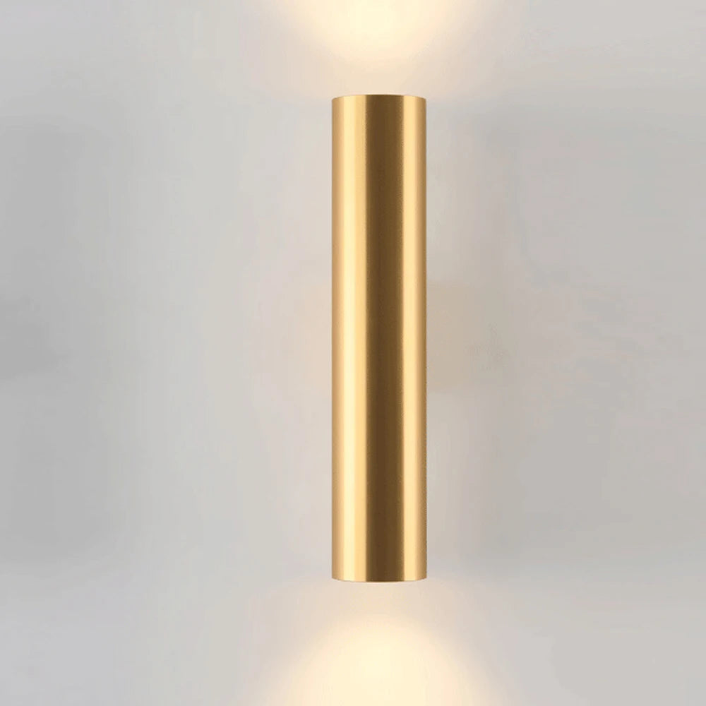 Modern aluminum wall light with LED lighting for bedrooms and hallways