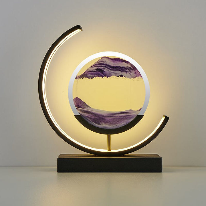 Calming Sand Art Table Lamp - Peaceful Home Decoration