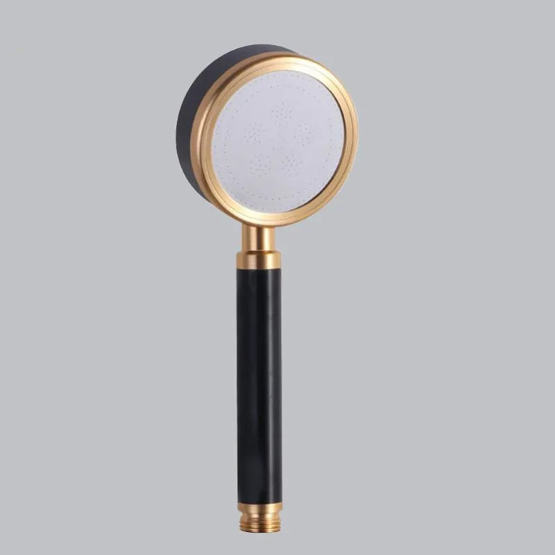 Modern shower head set with high pressure function and wall bracket