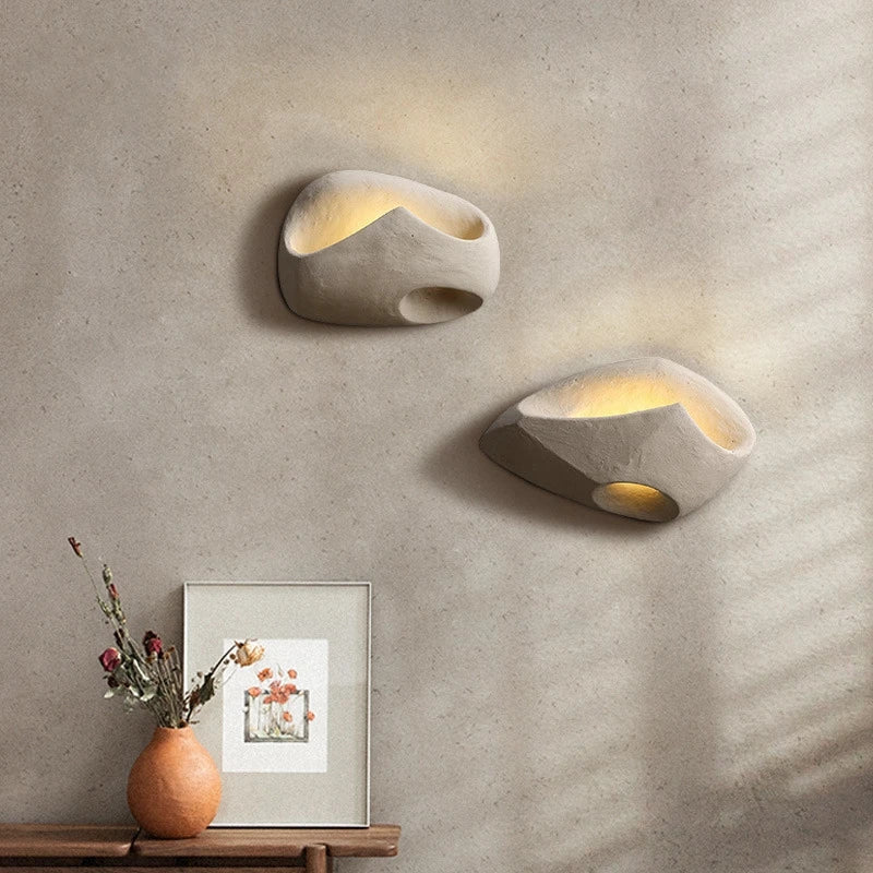 Minimalistische moderne LED-Wandleuchte im Wabi-Sabi-Stil für Wohnzimmer