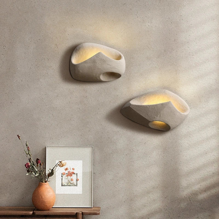 Minimalistische moderne LED-Wandleuchte im Wabi-Sabi-Stil für Wohnzimmer