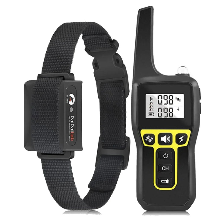 Waterproof dog training collar with remote control and anti-bark function