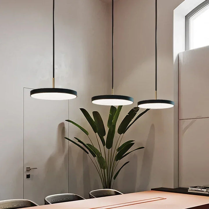 Modern pendant light in a flat design for dining area and kitchen