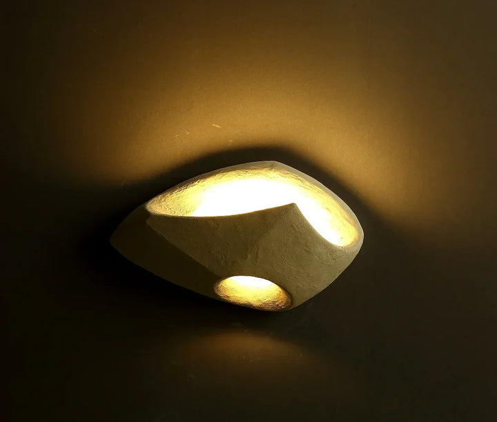 Minimalistische moderne LED-Wandleuchte im Wabi-Sabi-Stil für Wohnzimmer
