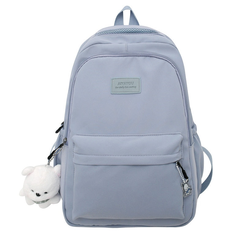 Waterproof school backpack with many compartments
