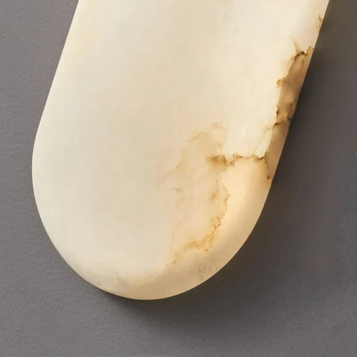 Scandinavian modern LED wall light with stone look for living room