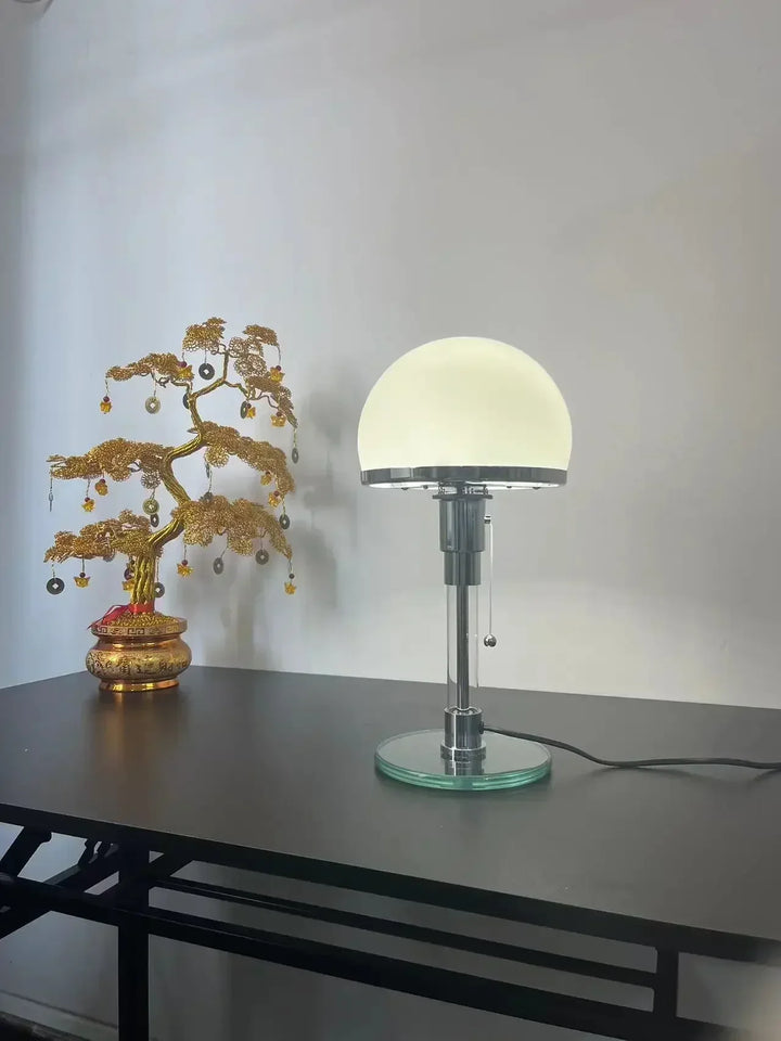 Bauhaus Sphere table lamp with glass globe shade