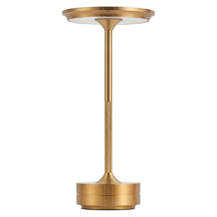 Wireless dimmable metal table lamp