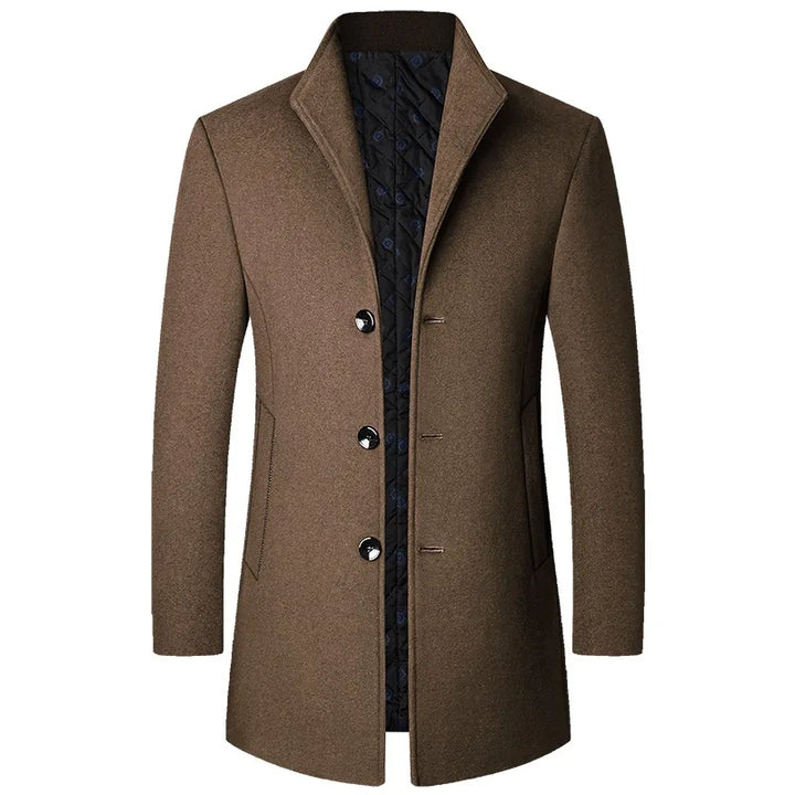 Men's single-breasted quilted coat 