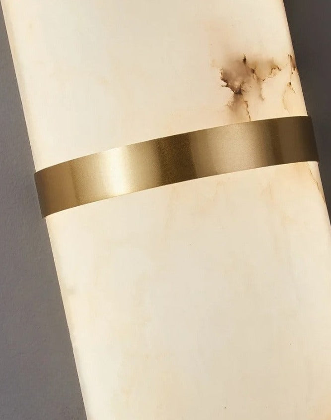 Scandinavian modern LED wall light with stone look for living room