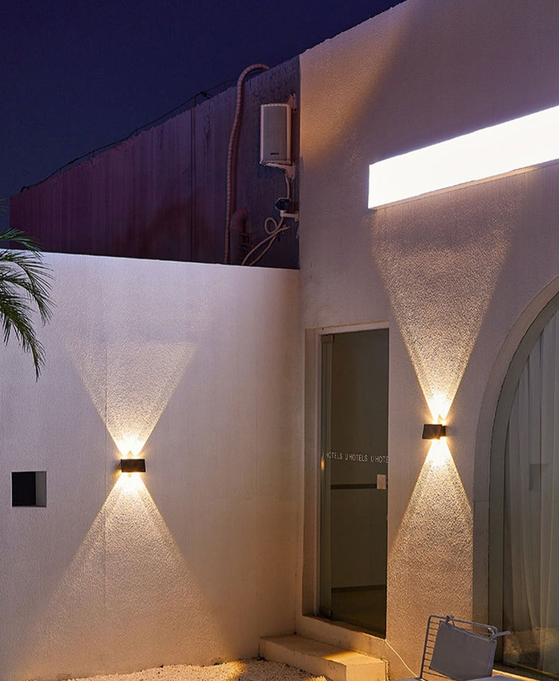 Elegant modern solar wall light for stylish outdoor areas