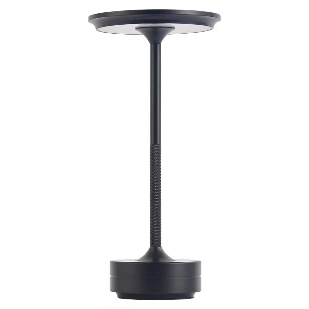 Wireless dimmable metal table lamp