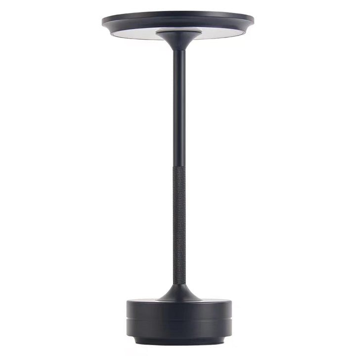 Wireless dimmable metal table lamp