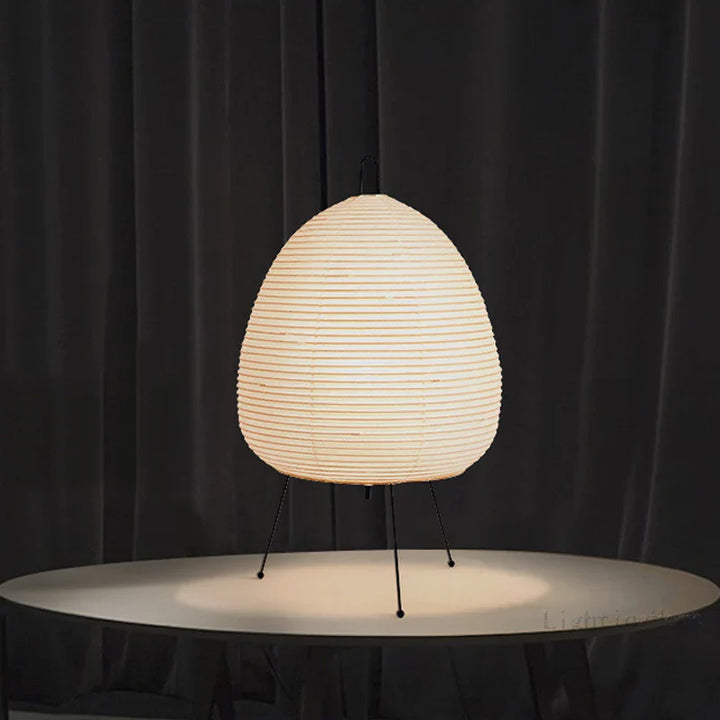 Japanese rice paper lamp – Minimalist design &amp; soft light for tranquil rooms