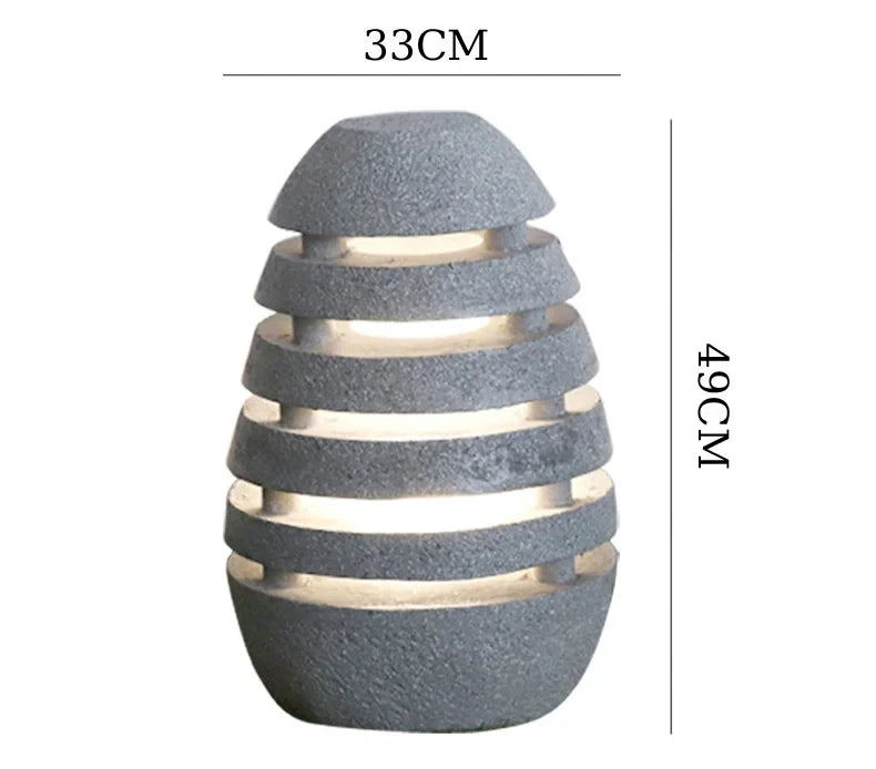 Outdoor light with stone look – Natural path lighting for garden &amp; terrace