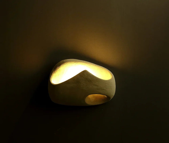 Minimalistische moderne LED-Wandleuchte im Wabi-Sabi-Stil für Wohnzimmer