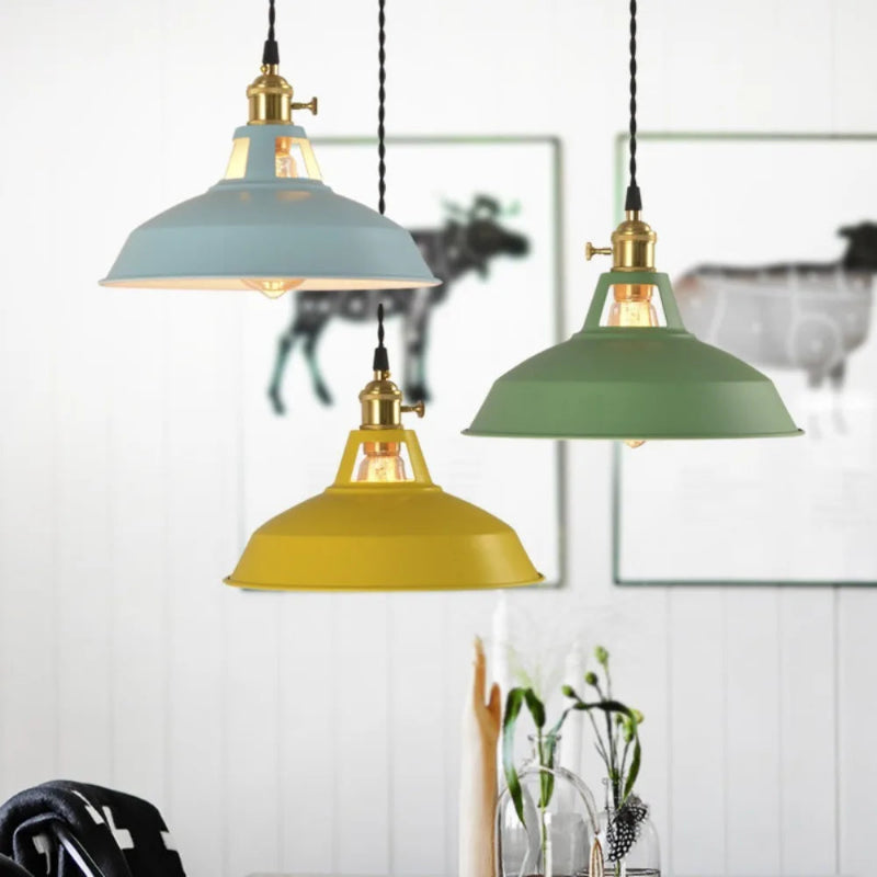 Retro industrial pendant lamp – vintage pendant light for kitchen and bar