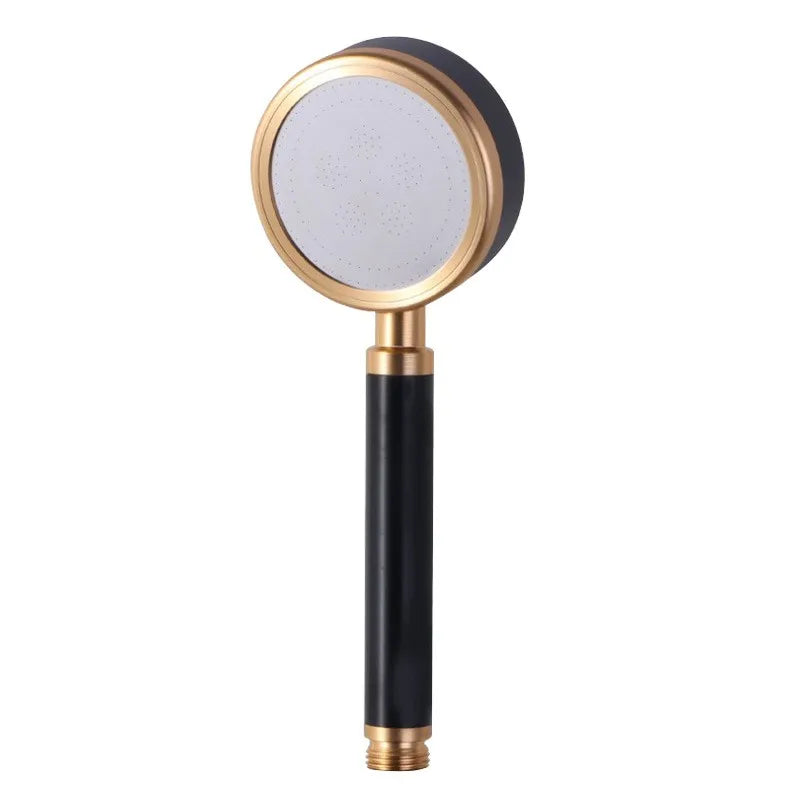 Modern shower head set with high pressure function and wall bracket