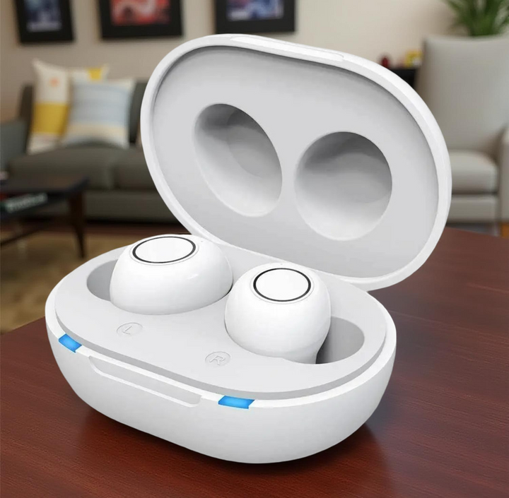 Kabellose Hörhilfe mit Bluetooth & App-Steuerung – Wiederaufladbares In-Ear-Gerät mit Ladeetui