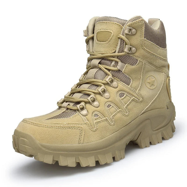 Men's hiking boots with robust construction