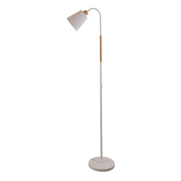 Minimalist floor lamp with iron base